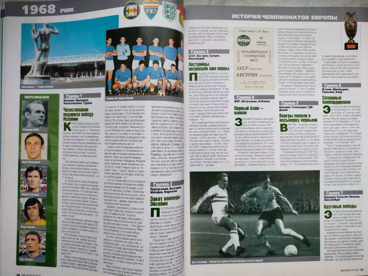 Журнал МИРОВОЙ ФУТБОЛ апрель 2000 год 2