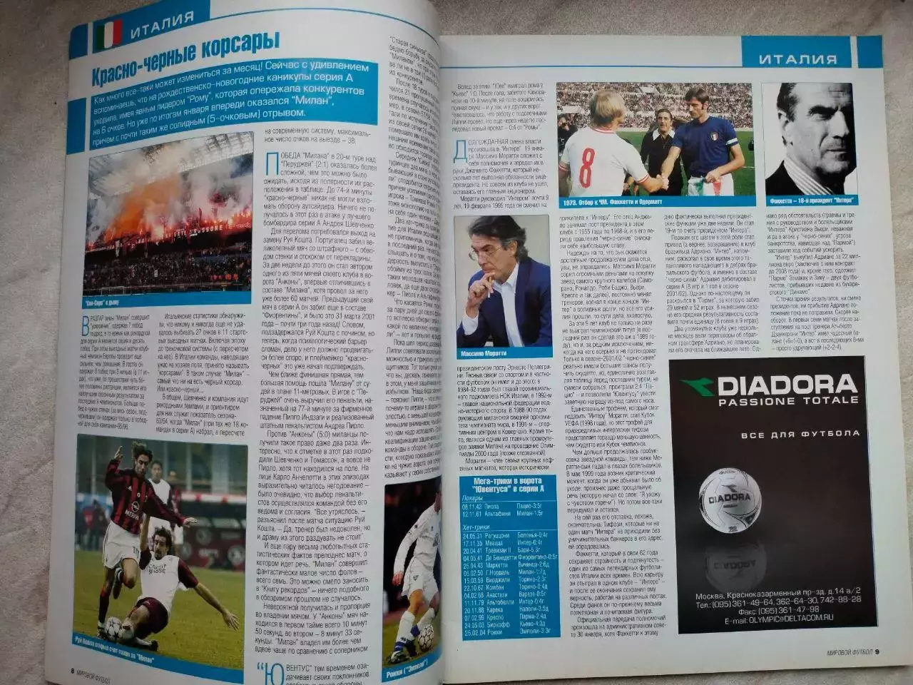 Журнал МИРОВОЙ ФУТБОЛ март 2004 год 1