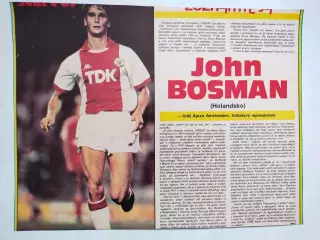 Футбольные звезды из журнала Старт ЧССР - Джон Босман Нидерланды