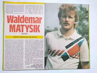 Футбольные звезды из журнала Старт ЧССР - Вальдемар Матысик Польша