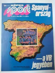 Обложка журнала Кепеш спорт Венгрия № 3 за 1984 год