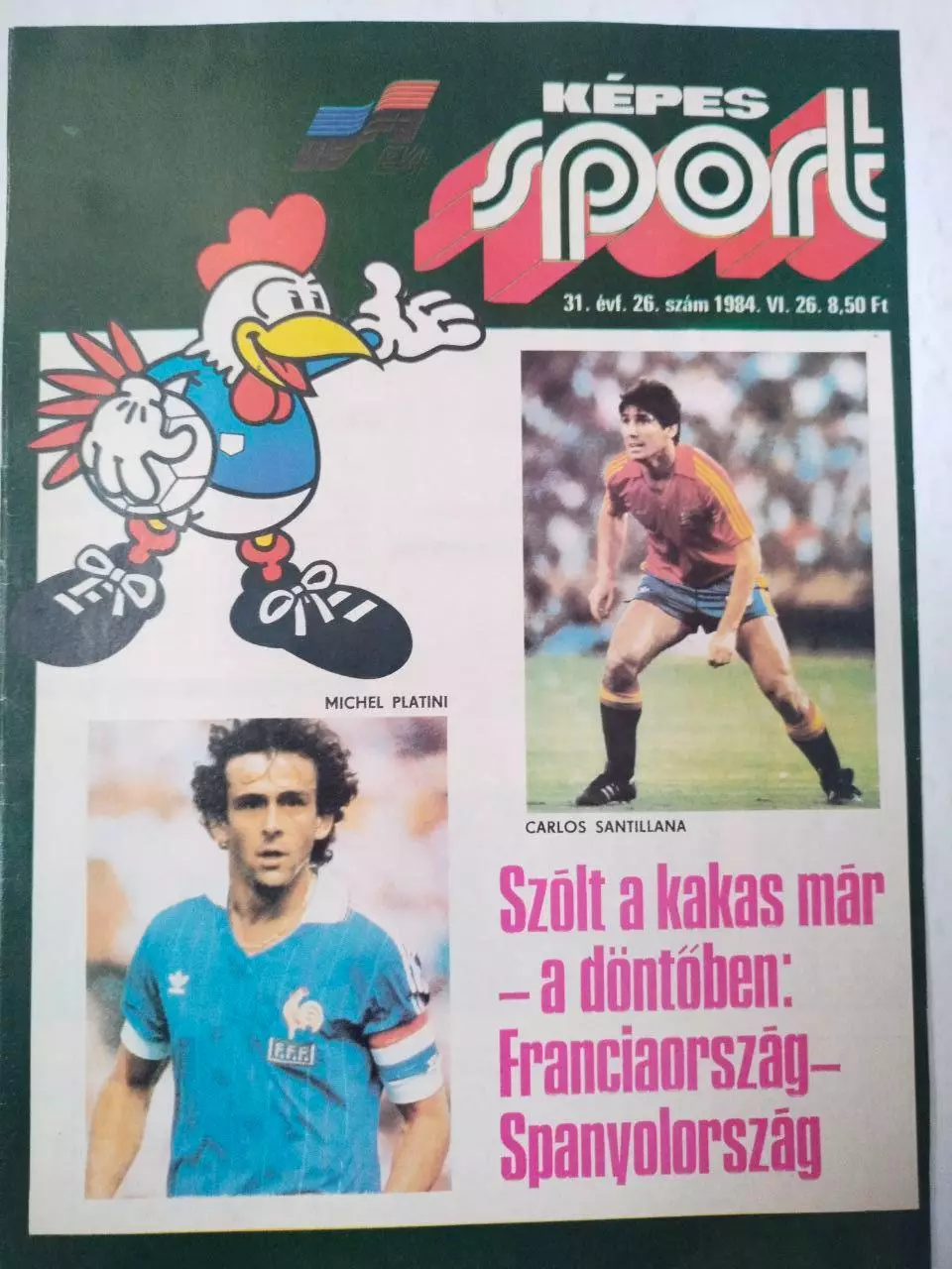 Обложка журнала Кепеш спорт Венгрия № 26 за 1984 год