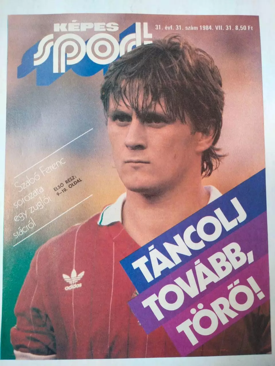 Обложка журнала Кепеш спорт Венгрия № 31 за 1984 год