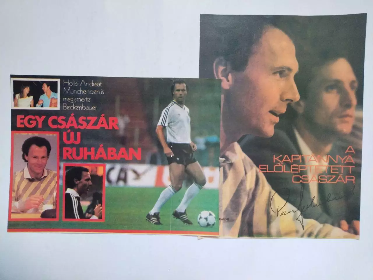 Из журнала Кепеш спорт Футболист и тренер сборной Германии Франц Беккенбауэр