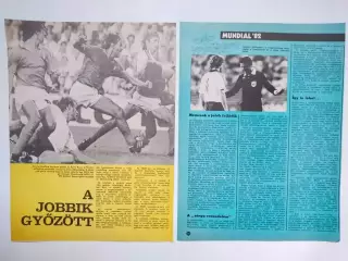 Страницы из журнала Кепеш спорт о чемпионате мира по футболу 1982 год - 1