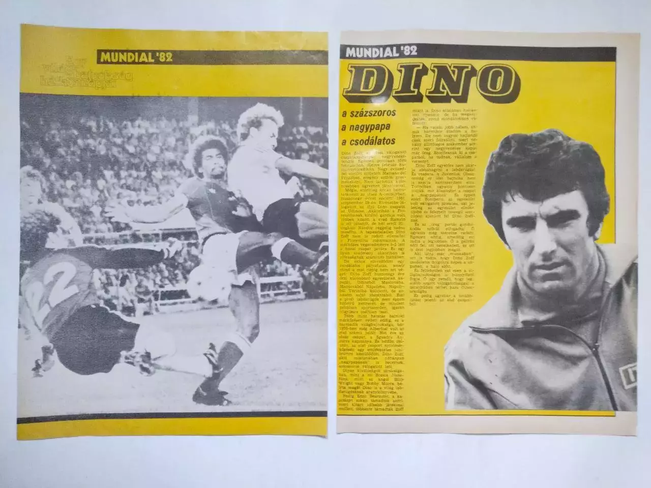 Страницы из журнала Кепеш спорт о чемпионате мира по футболу 1982 год - 2