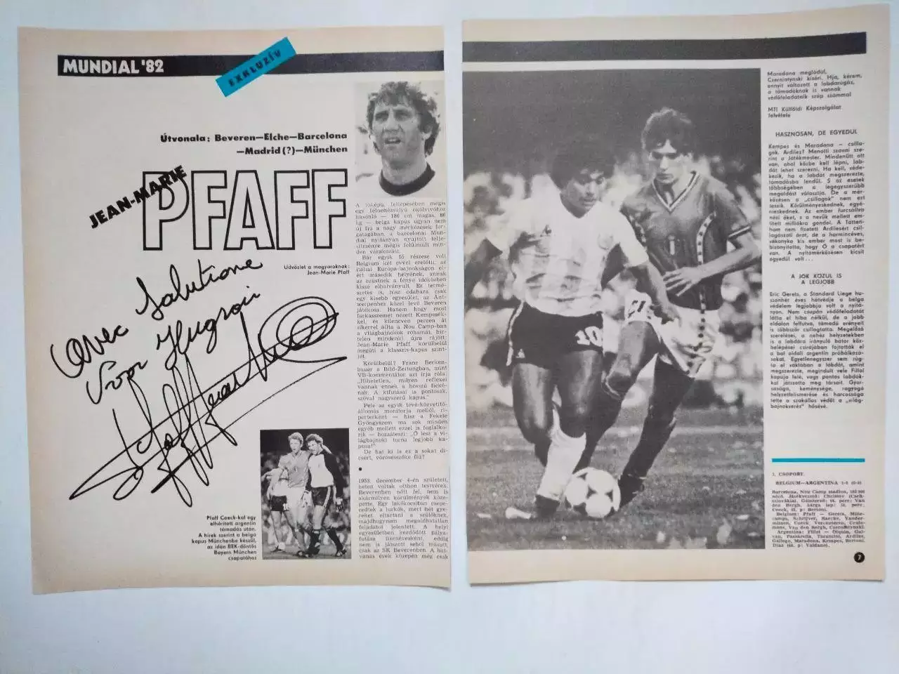 Страницы из журнала Кепеш спорт о чемпионате мира по футболу 1982 год - 4