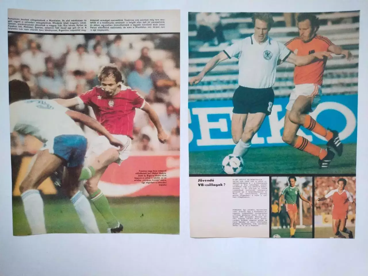 Страницы из журнала Кепеш спорт о чемпионате мира по футболу 1982 год - 4 1