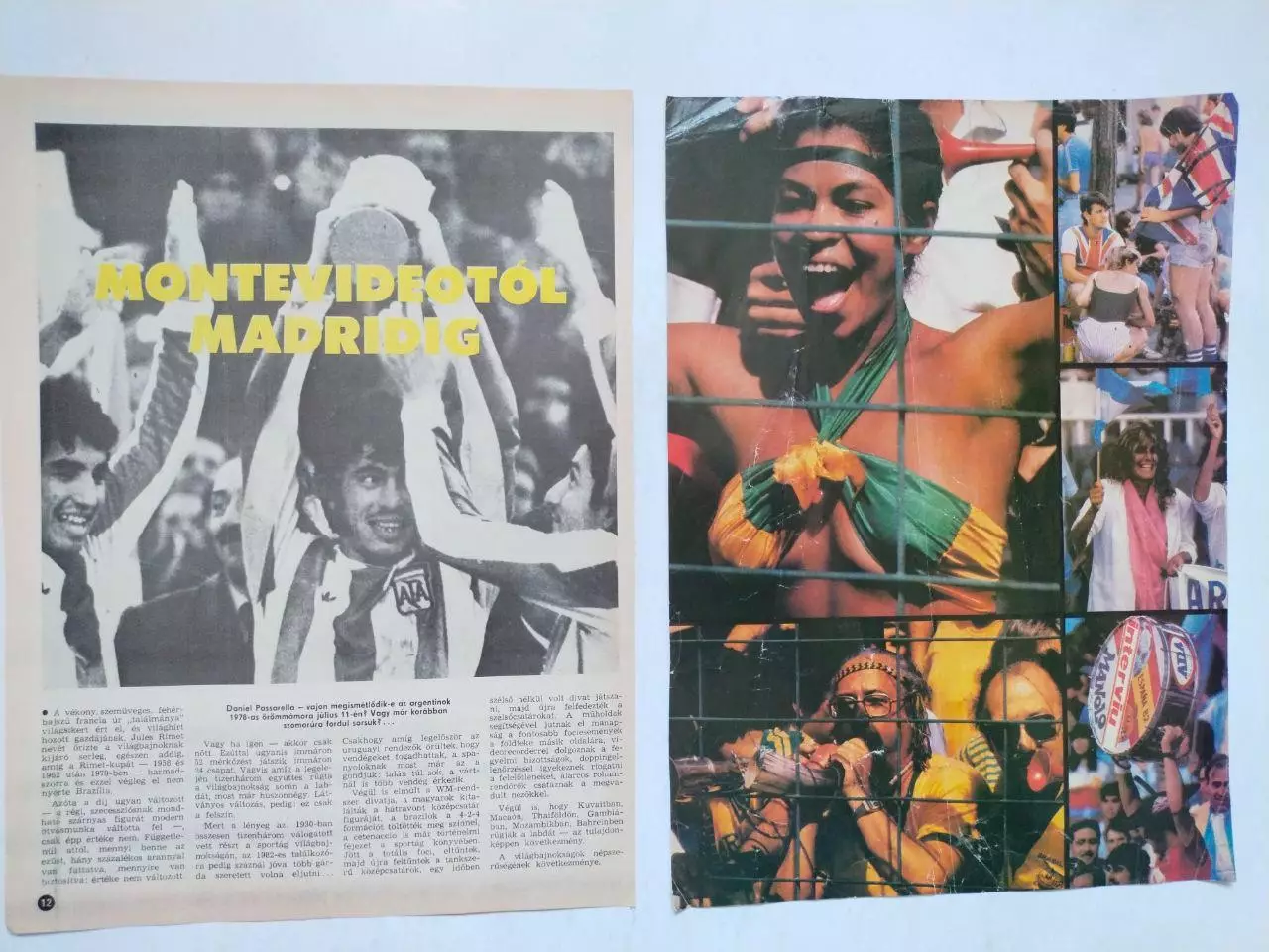 Страницы из журнала Кепеш спорт о чемпионате мира по футболу 1982 год - 12