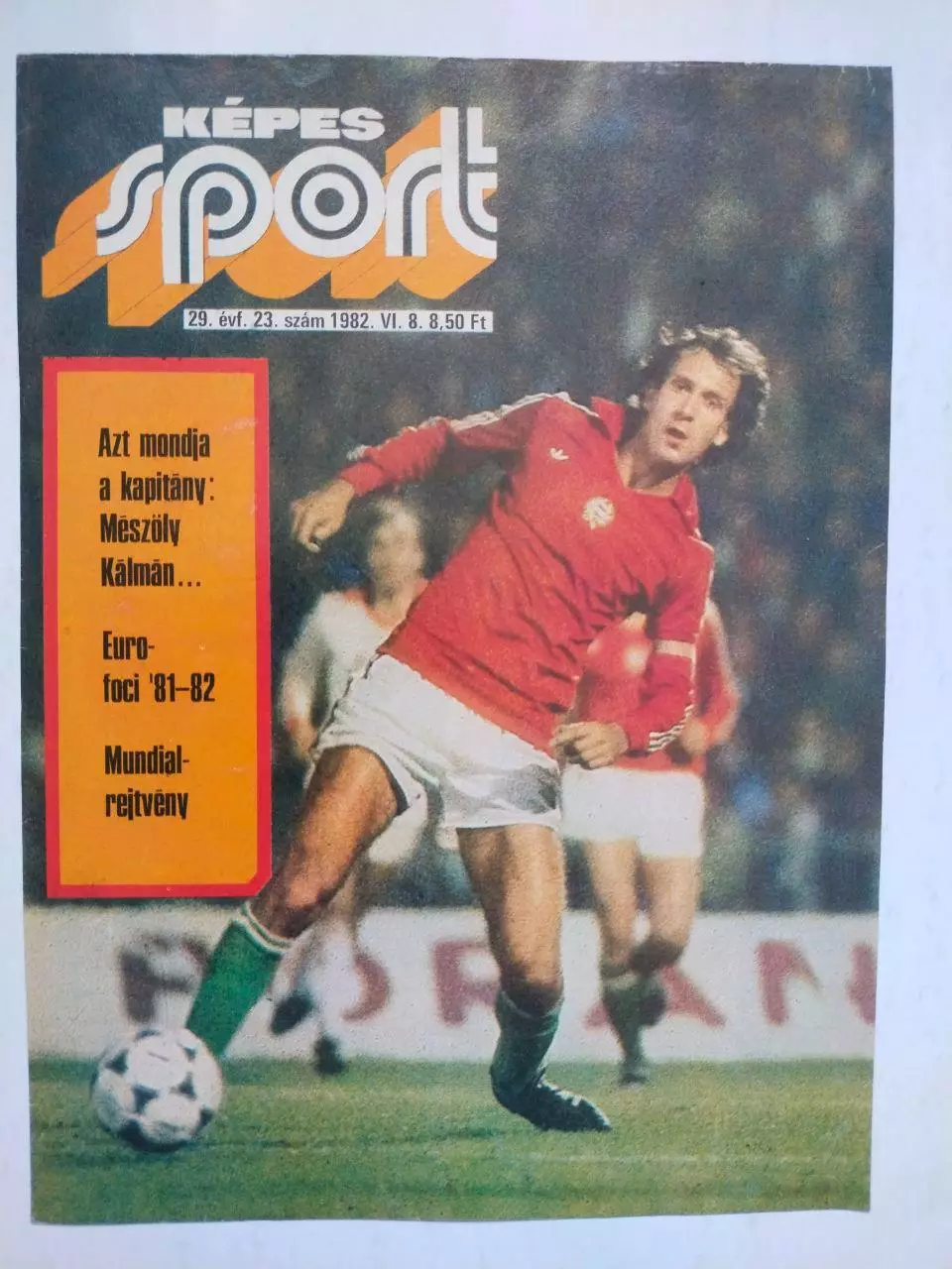 Обложка журнала Кепеш спорт Венгрия № 23 за 1982 год
