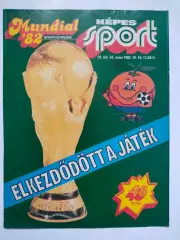 Обложка журнала Кепеш спорт Венгрия № 24 за 1982 год