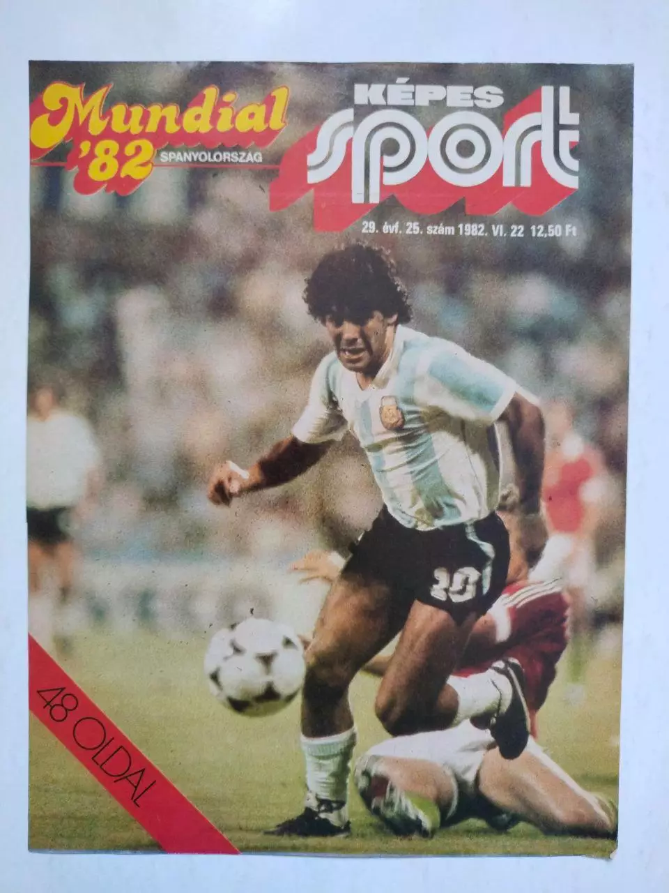 Обложка журнала Кепеш спорт Венгрия № 25 за 1982 год