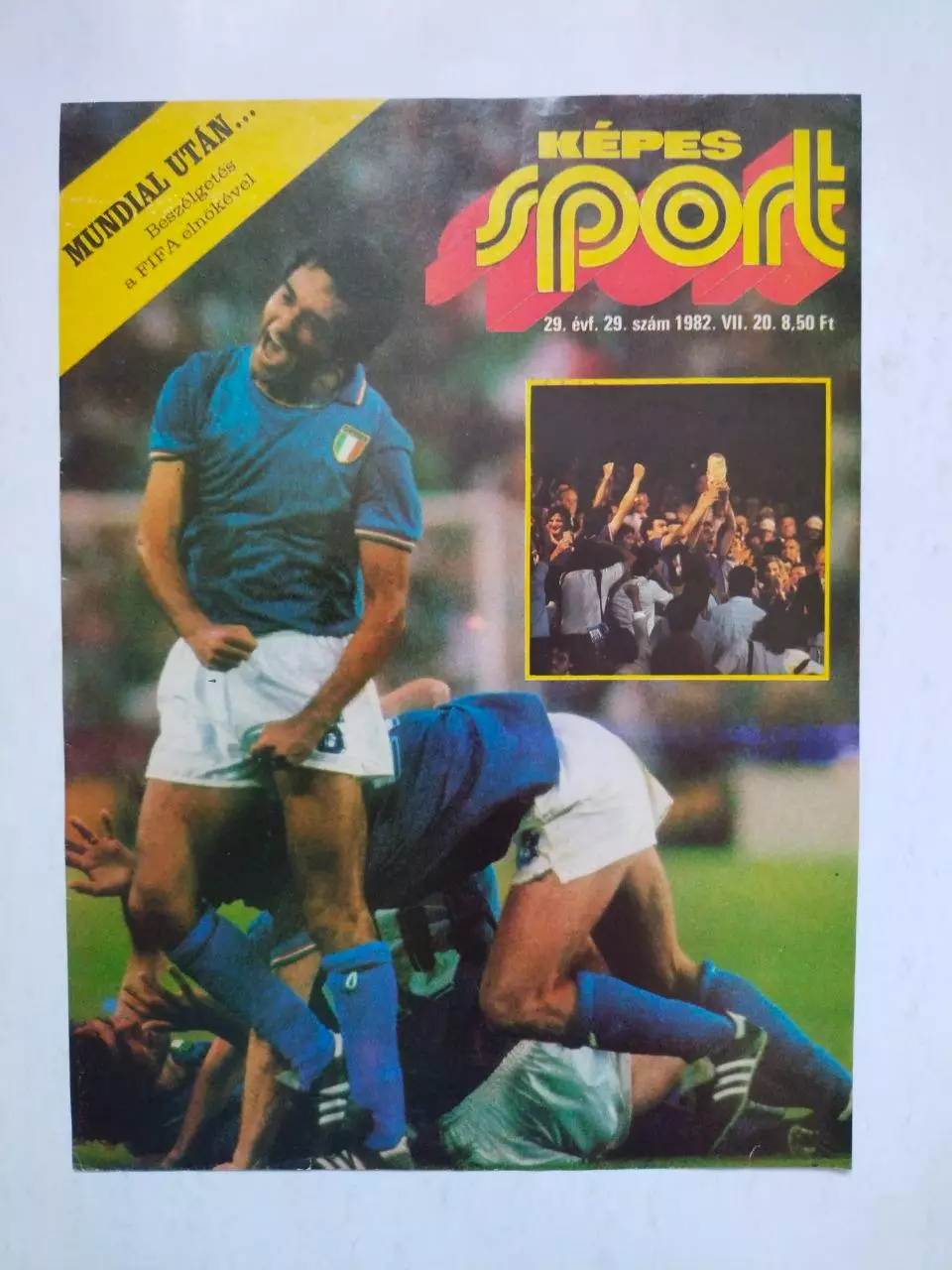 Обложка журнала Кепеш спорт Венгрия № 29 за 1982 год