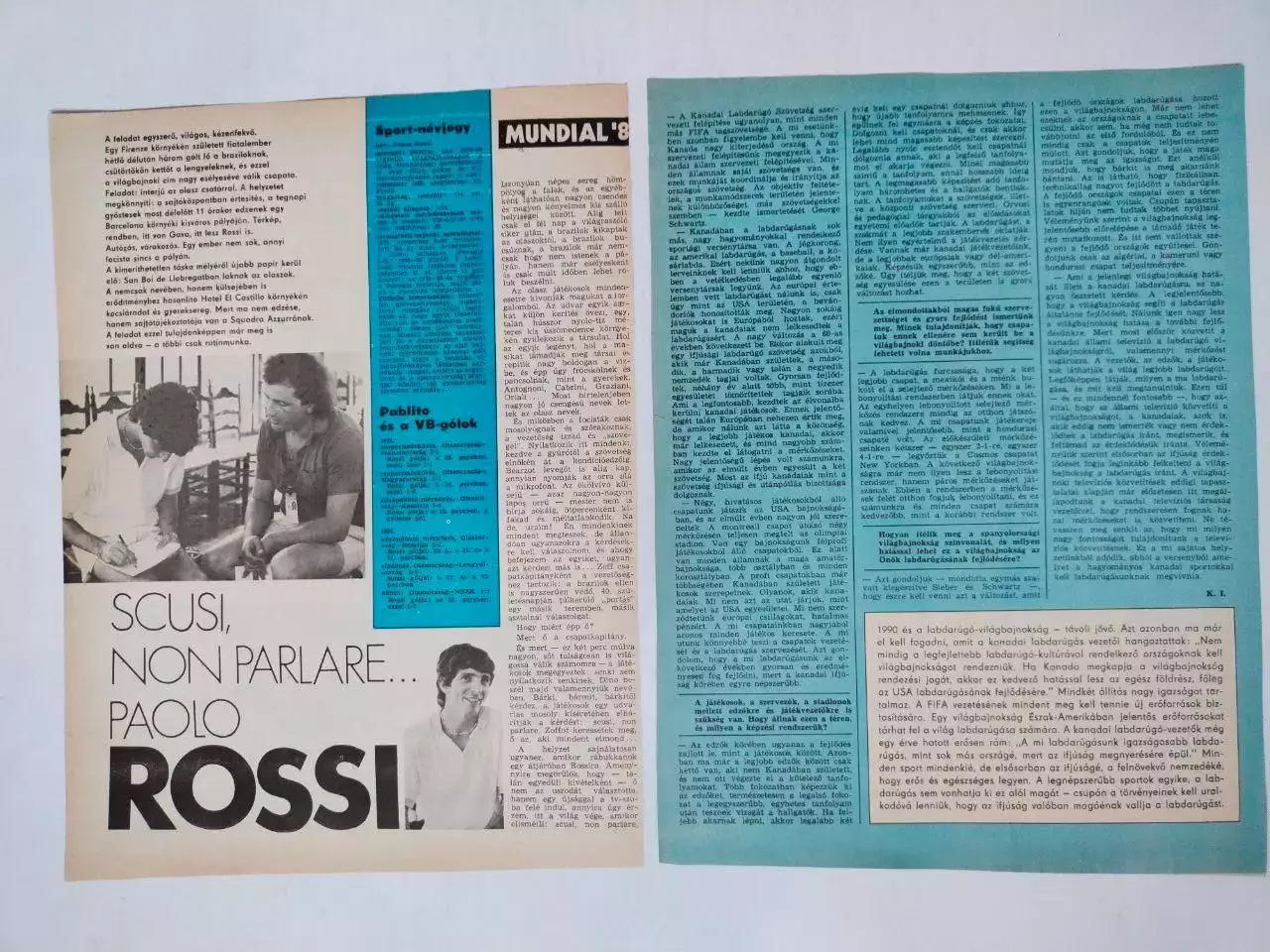 Изжурнала Кепеш спорт Венгрия 1982 год футбол чемпионат мира 11 лучших игроков 1
