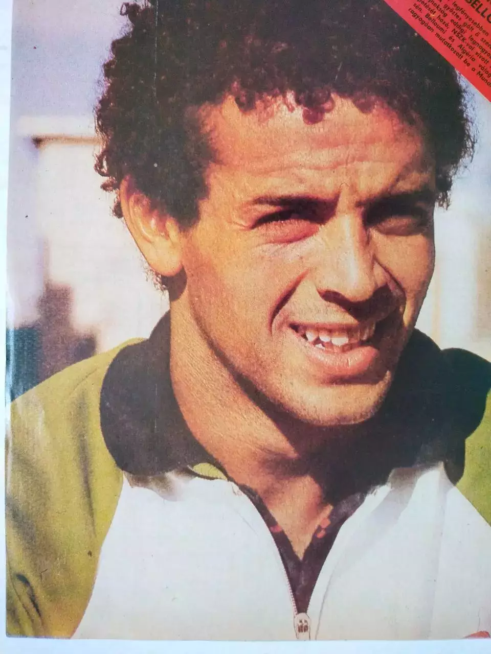 Из журнала Кепеш спорт Венгрия футболист сборной Алжира - Лахдар Беллуми