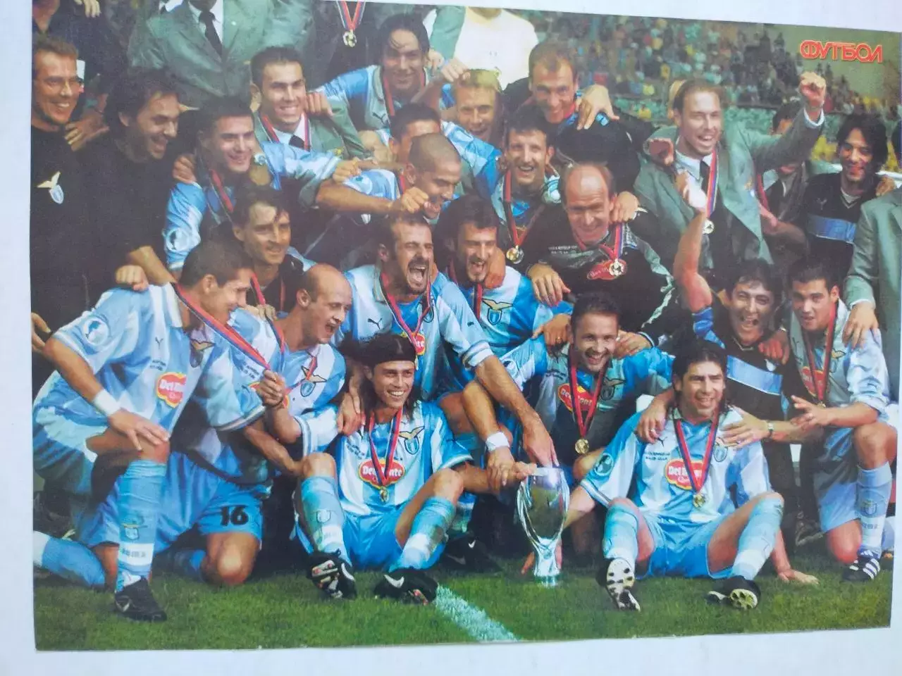 Постер из журнала Футбол Украина Футбольный клуб Лацио 1999 год