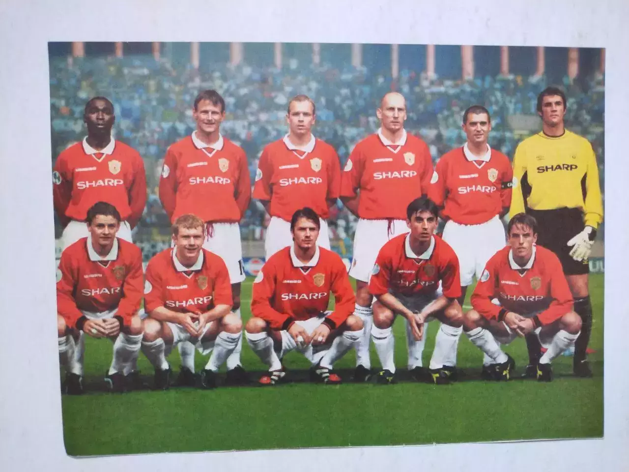 Постер из журнала Футбол Украина Футбольный клуб Манчестер Юнайтед 1999 г.