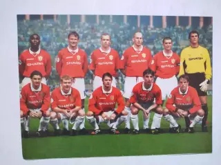 Постер из журнала Футбол Украина Футбольный клуб Манчестер Юнайтед 1999 г.