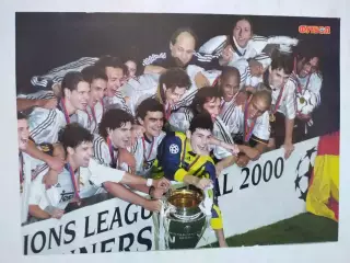 Постер из журнала Футбол Украина Футбольный клуб Реал Мадрид 2000 год