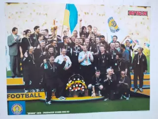 Постер из журнала Футбол Украина Футбольный клуб Динамо Киев 2003 г.