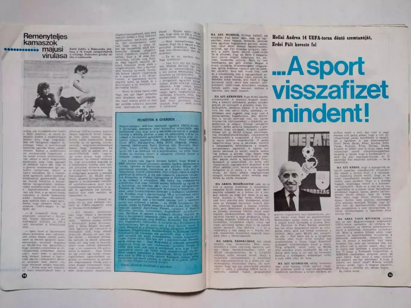 Журнал Кепеш спорт № 20 за 1985 год 2