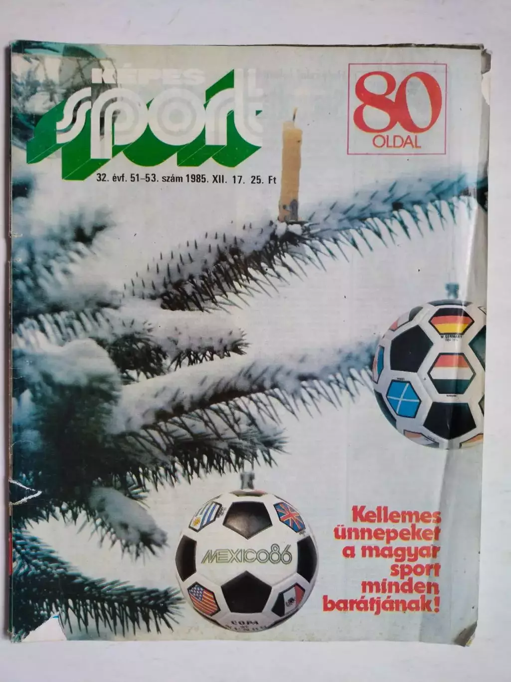 Журнал Кепеш спорт № 51 - 53 за 1985 год