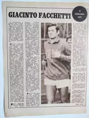 Из журнала Kepes SPORT футболист Джачинто Факкетти Италия