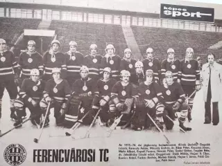 Из журнала kepes SPORT ХК Ференцварош сезон 1973-74