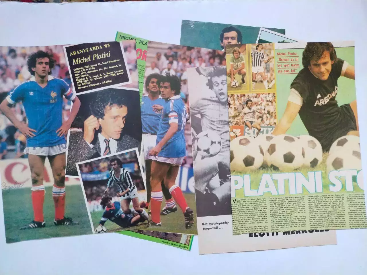 Мишель Платини Франция - подборка фото и статей из зарубежных изданий 7 шт