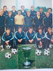 Фото из журнала Украина ФК Динамо Киев обладатель КОК 1975 год
