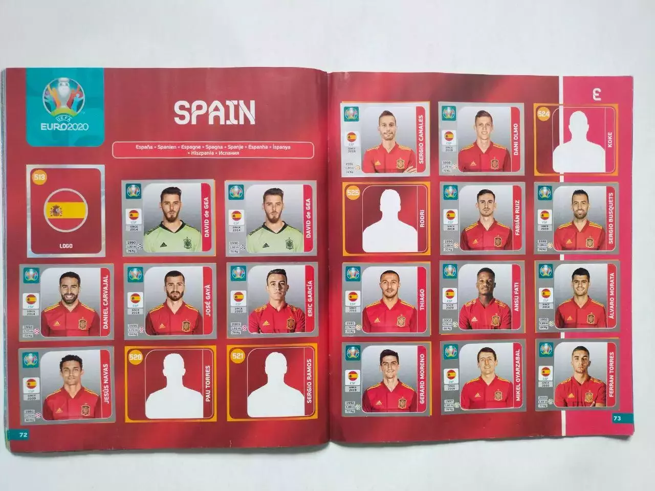 Альбом для наклеек фирмы PANINI - Чемпионат Европы EURO 2020 год 6