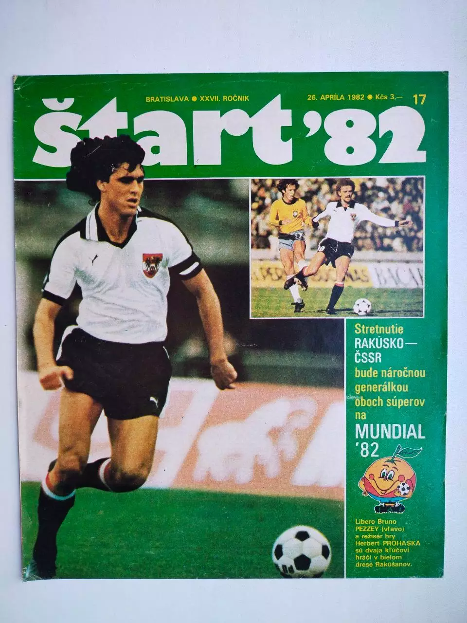 Обложка журнала Старт № 17 за 1982 - Чемпионат мира в Испании 1982 год