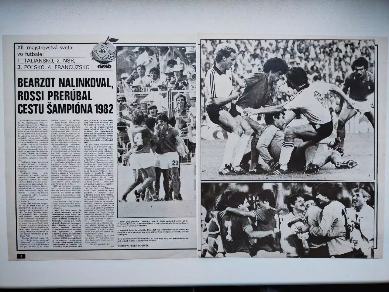 Страницы из журналов Старт ЧССР Чемпионат мира по футболу 1982 год - 10