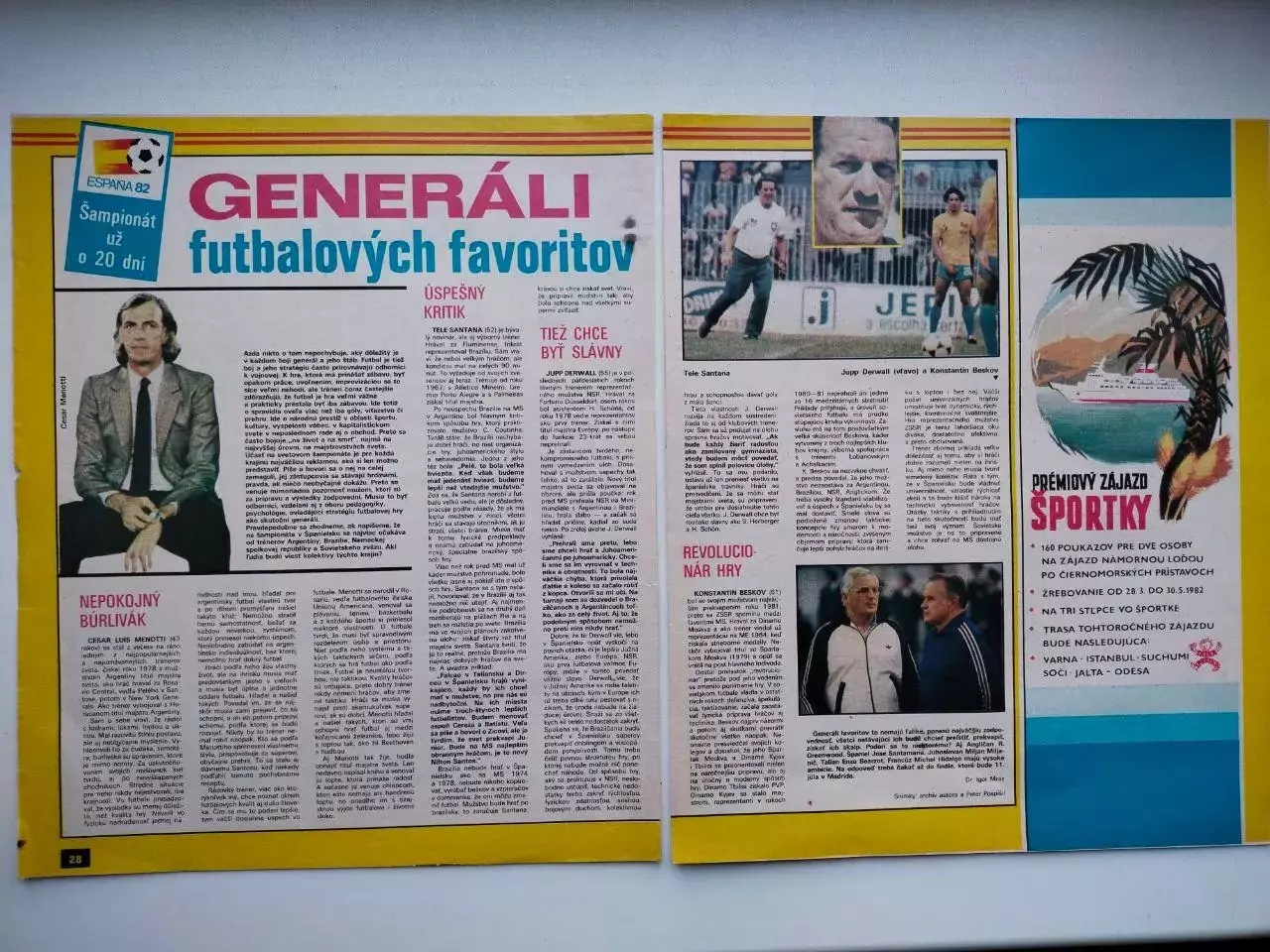 Страницы из журналов Старт ЧССР Чемпионат мира по футболу 1982 год - 16