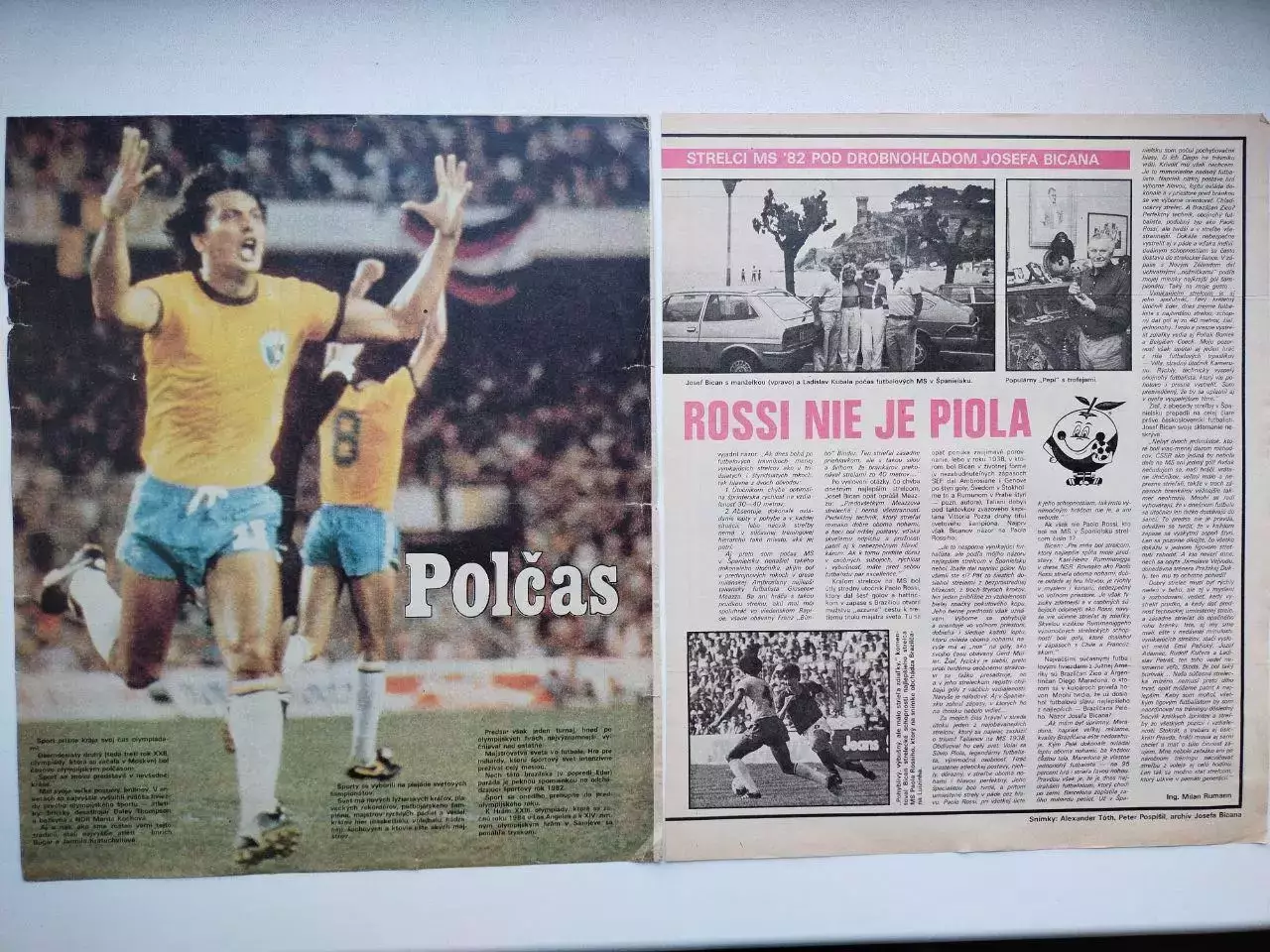 Страницы из журналов Старт ЧССР Чемпионат мира по футболу 1982 год - 17