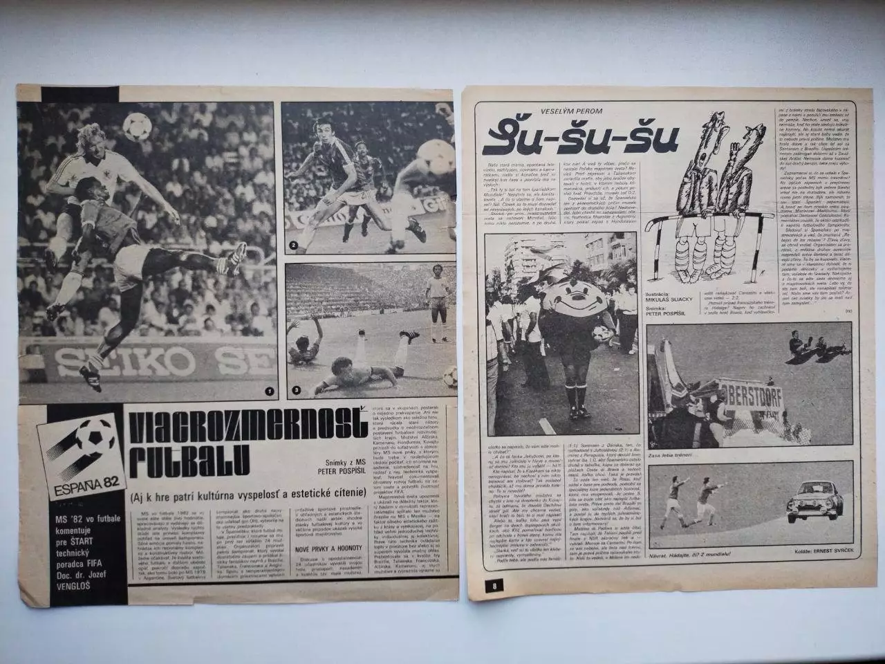 Страницы из журналов Старт ЧССР Чемпионат мира по футболу 1982 год - 17 1