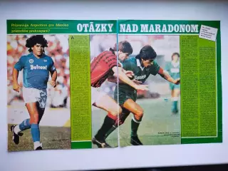 Страницы из журналов Старт ЧССР - футболист Диего Марадона