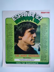 Звезды ЧМ футбол Испания 1982 из журнала Старт ЧССР - Луис Арконада - Испания