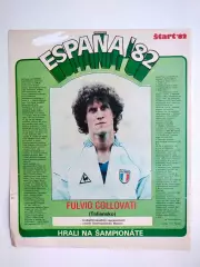 Звезды ЧМ футбол Испания 1982 из журнала Старт ЧССР - Фульвио Колловати - Италия