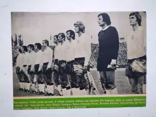 Из польского журнала - сборная Польши перед матчем со сборной Англии 1973 год