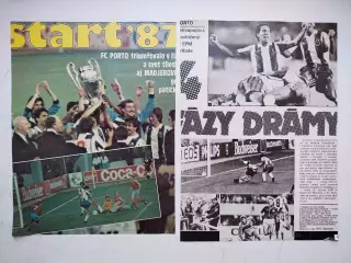 Обложка журнала Старт за 1987 год и статья Финал КЕЧ Порту - Бавария 1987 г.