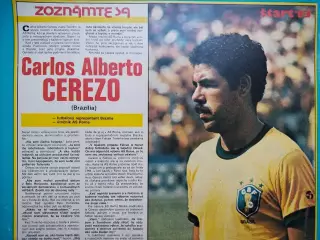Футбольные звезды из журнала Старт ЧССР 1983 г. - Тониньо Серезо Бразилия