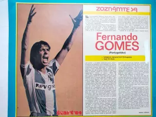 Футбольные звезды из журнала Старт ЧССР 1984 г. - Фернанду Гомеш Португалия