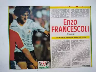 Футбольные звезды из журнала Старт ЧССР 1986 г. - Энцо Фпанческоли Уругвай