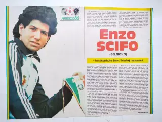 Футбольные звезды из журнала Старт ЧССР 1986 г. - Энцо Шифо Бельгия