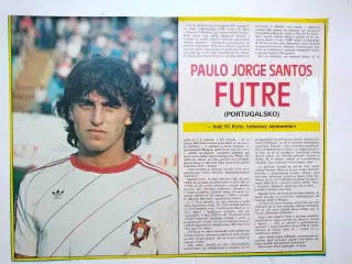 Футбольные звезды из журнала Старт ЧССР- Паулу Футре Португалия