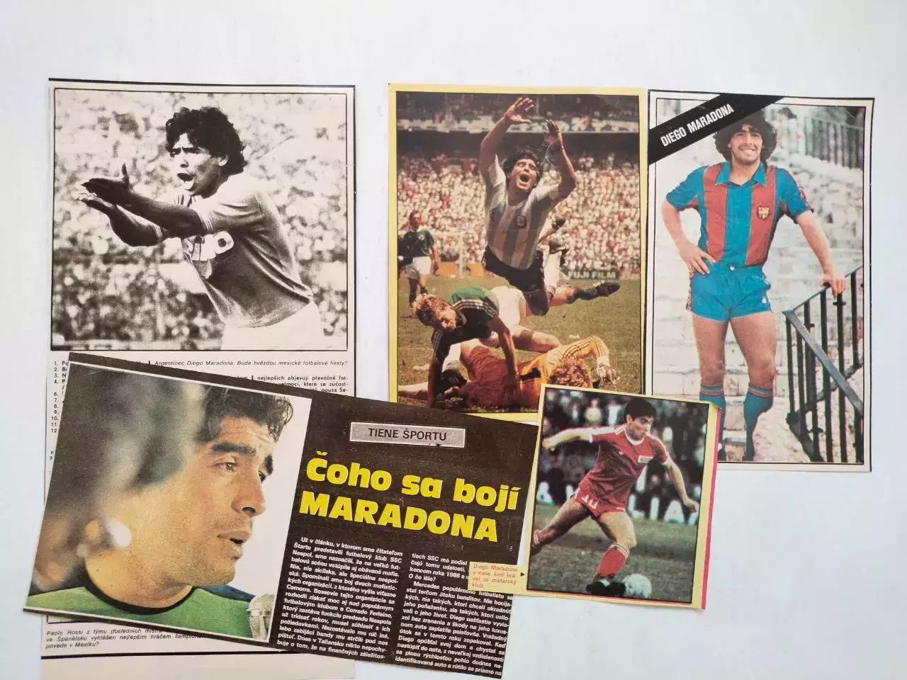 Подборка фото из журналов Старт и Стадион Чехия футболист Диего Марадона 2