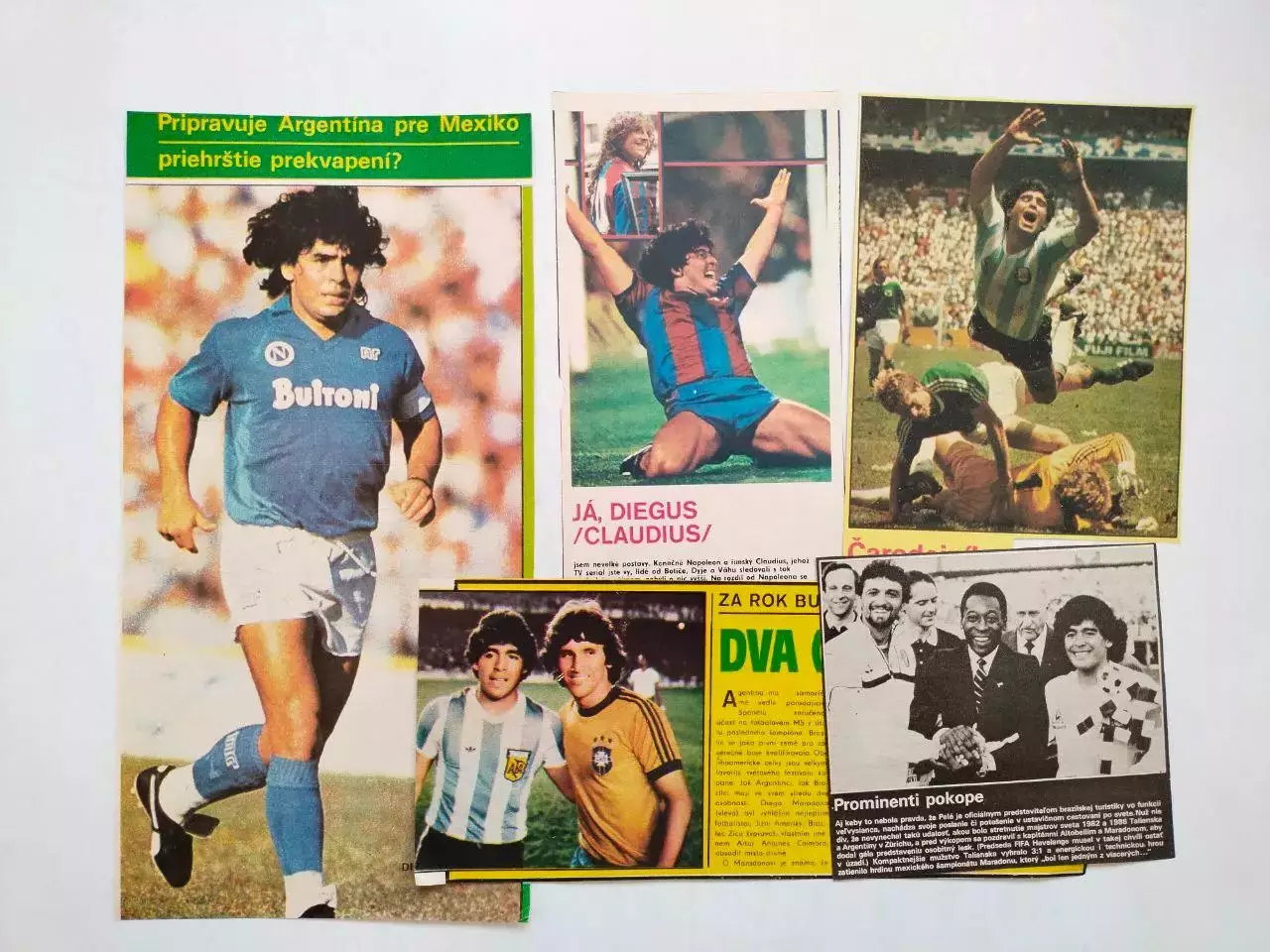 Подборка фото из журналов Старт и Стадион Чехия футболист Диего Марадона 3