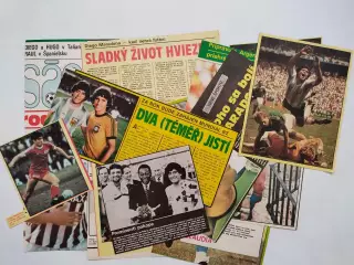 Подборка фото из журналов Старт и Стадион Чехия футболист Диего Марадона