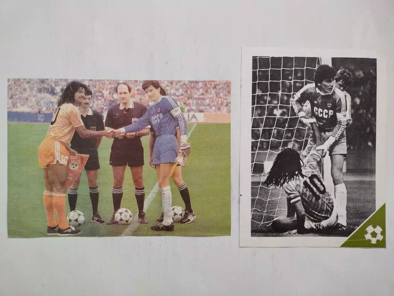 Рукопожатие капитанов Ринат Дасаев СССР и Рууд Гуллит Голландия